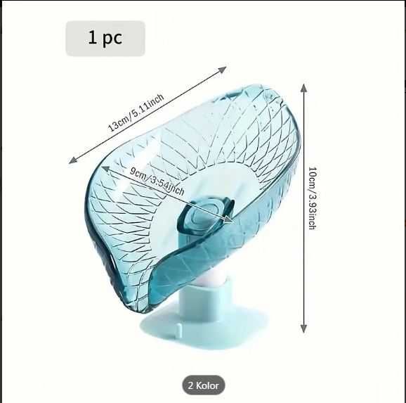 2 sztuki mydelniczki z samodpływem i nogą z przyssawką