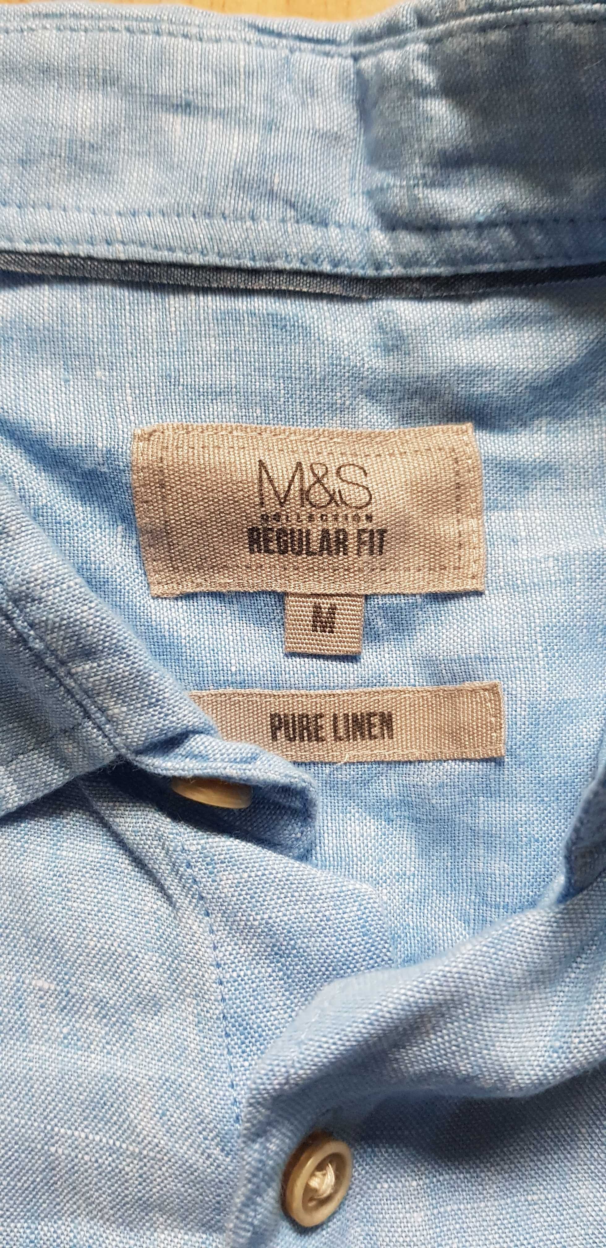 Lniana koszula meska, M&S