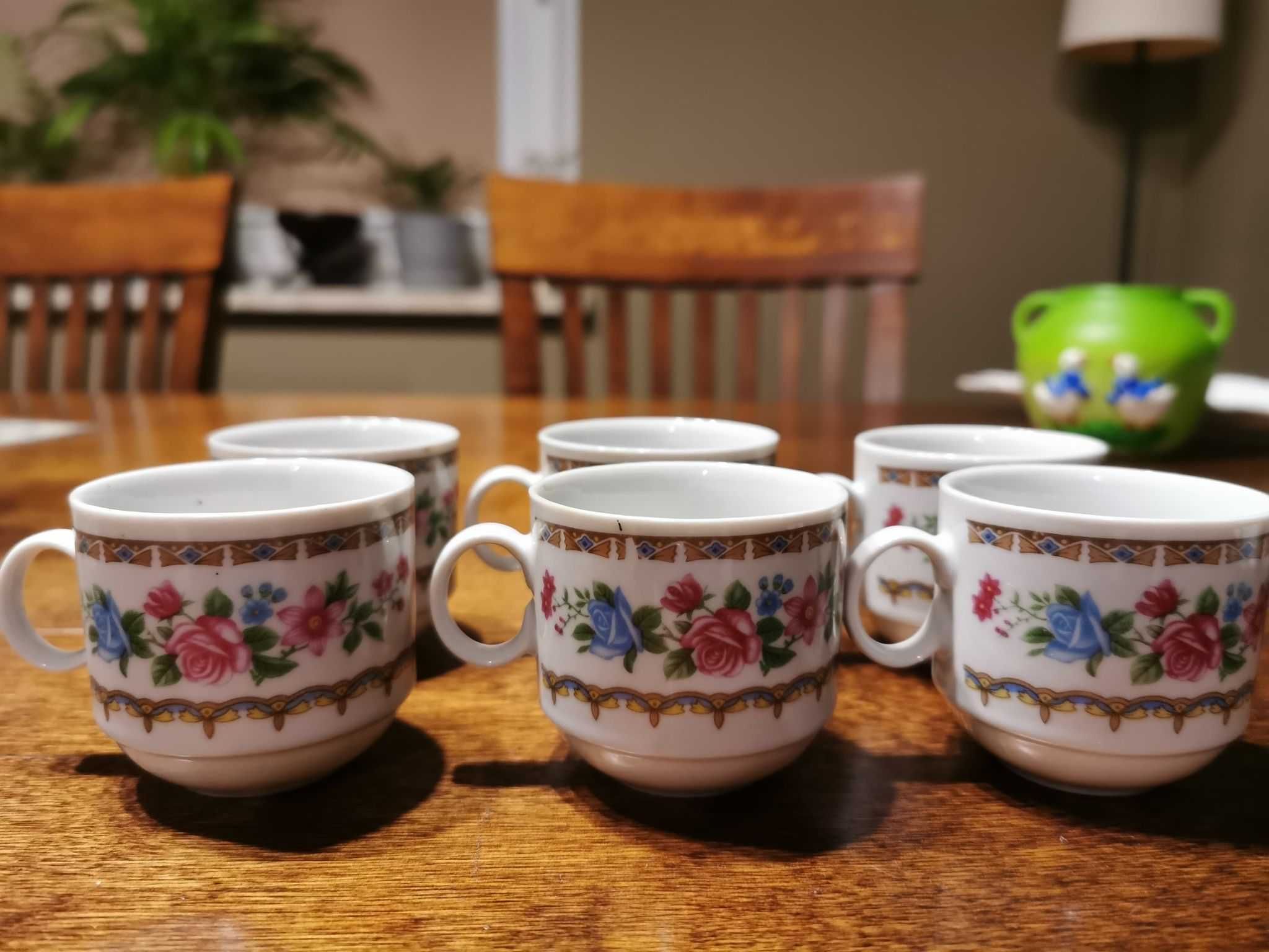 Kubeczki ,Kubki z uchem do kawy, herbaty zestaw Kubków Espresso 6szt