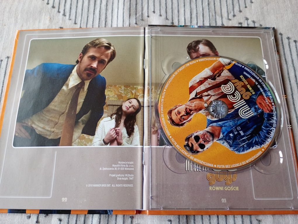 Film DVD Nice guys Równi goście Russell Crowe Ryan Gosling komedia sen