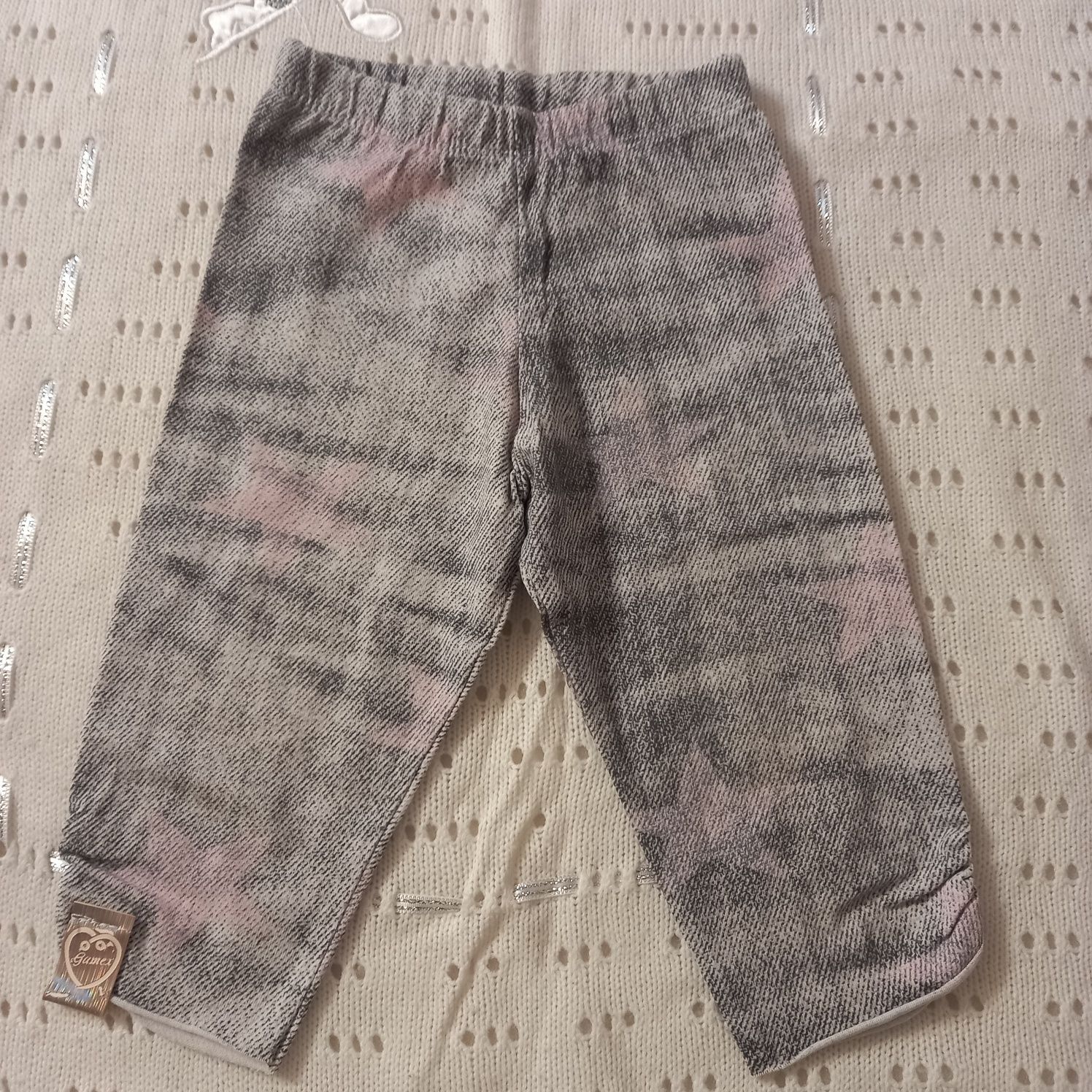 Komplet letni dziewczęcy, bluzeczka i legginsy, Gamex, r. 86