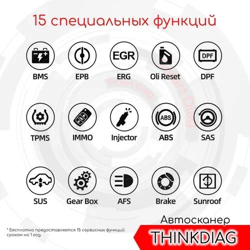 Мультимарочный оригинальный автосканер Thinkdiag X431 на все марки!