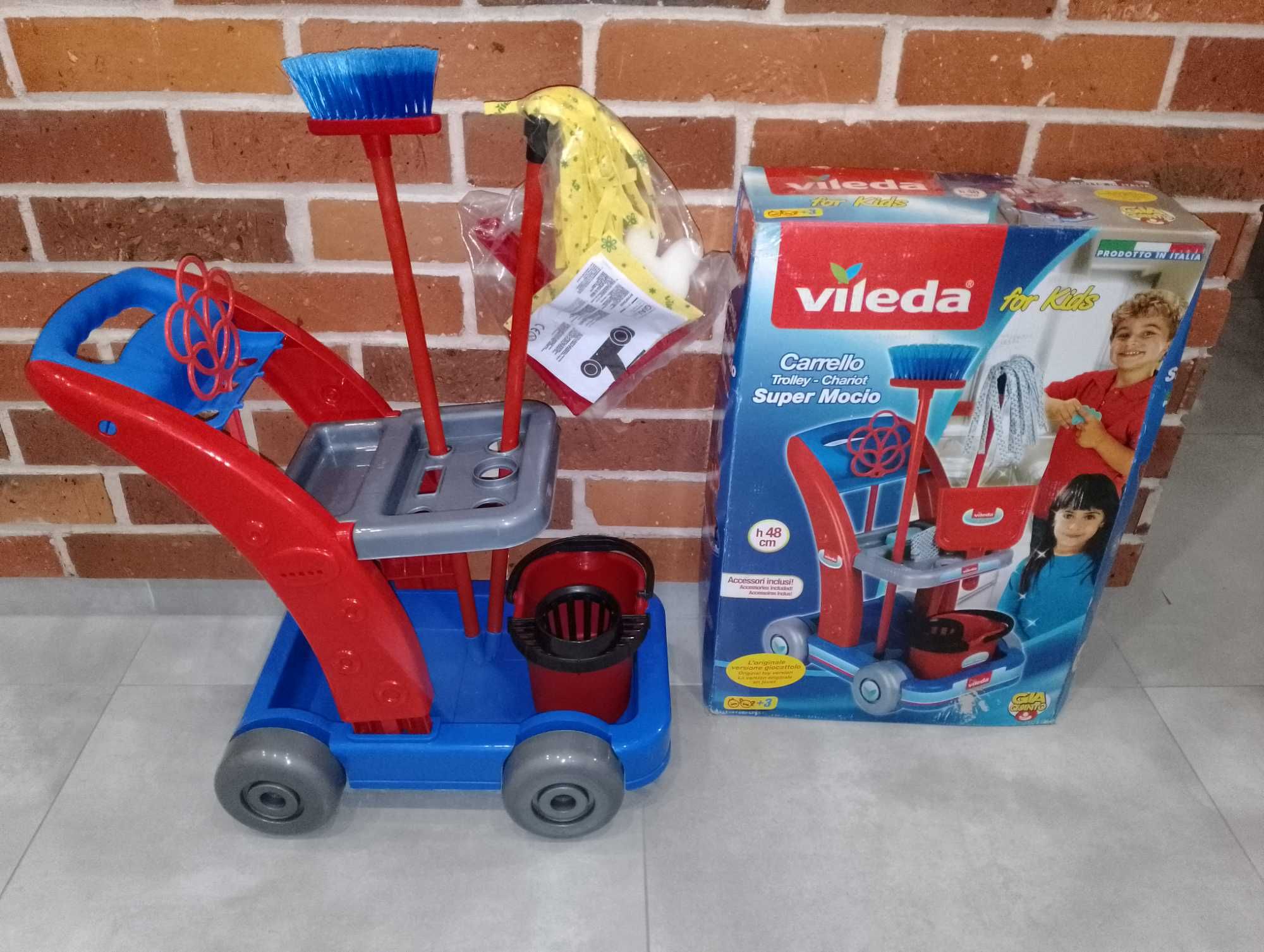 Wózek Vileda zestaw do sprzątania dla dzieci