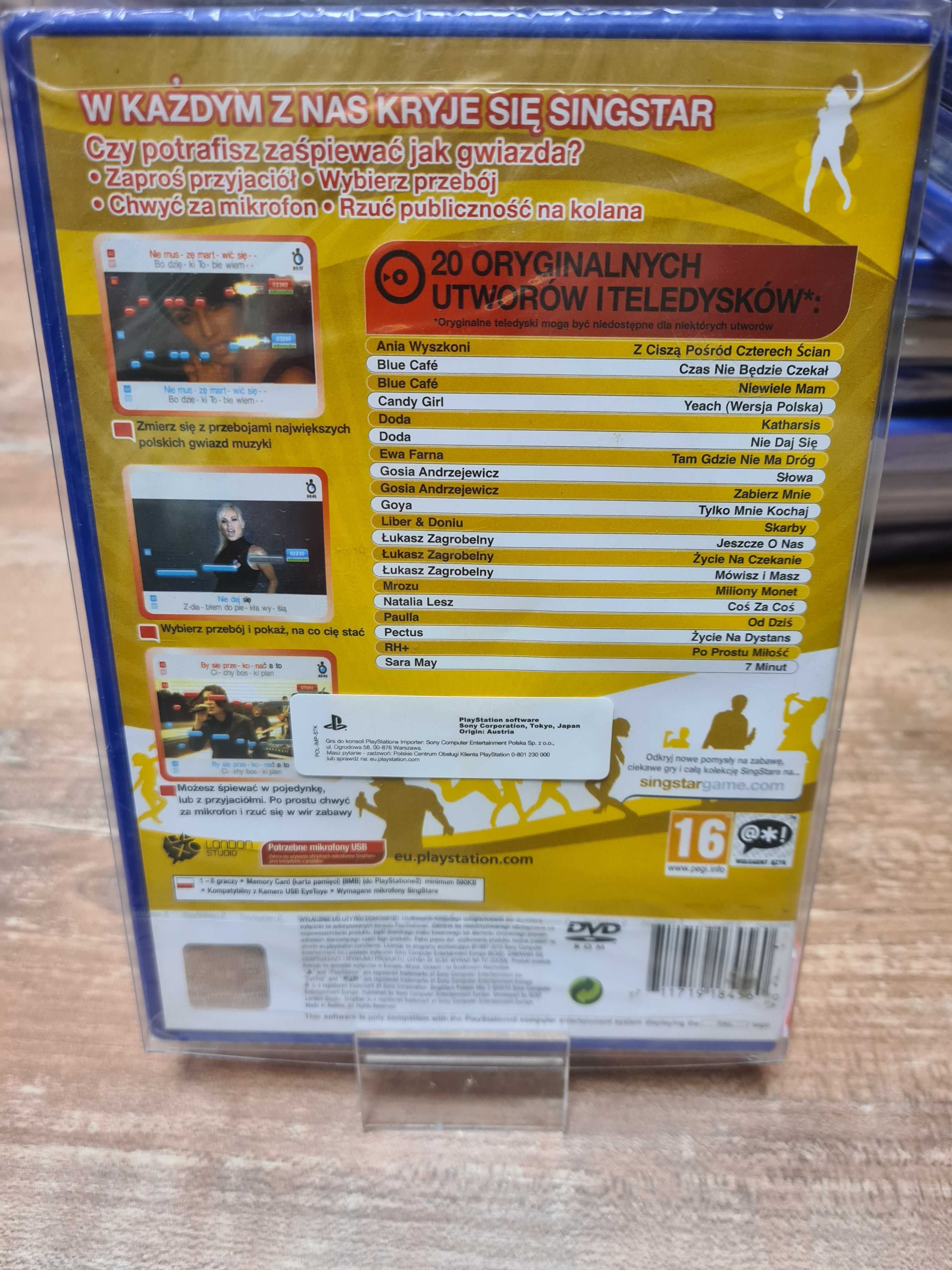 SingStar Polskie Hity 2 PS2, Sklep Wysyłka Wymiana