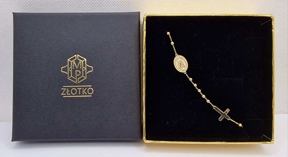 Bransoletka RÓŻANIEC złoto 585