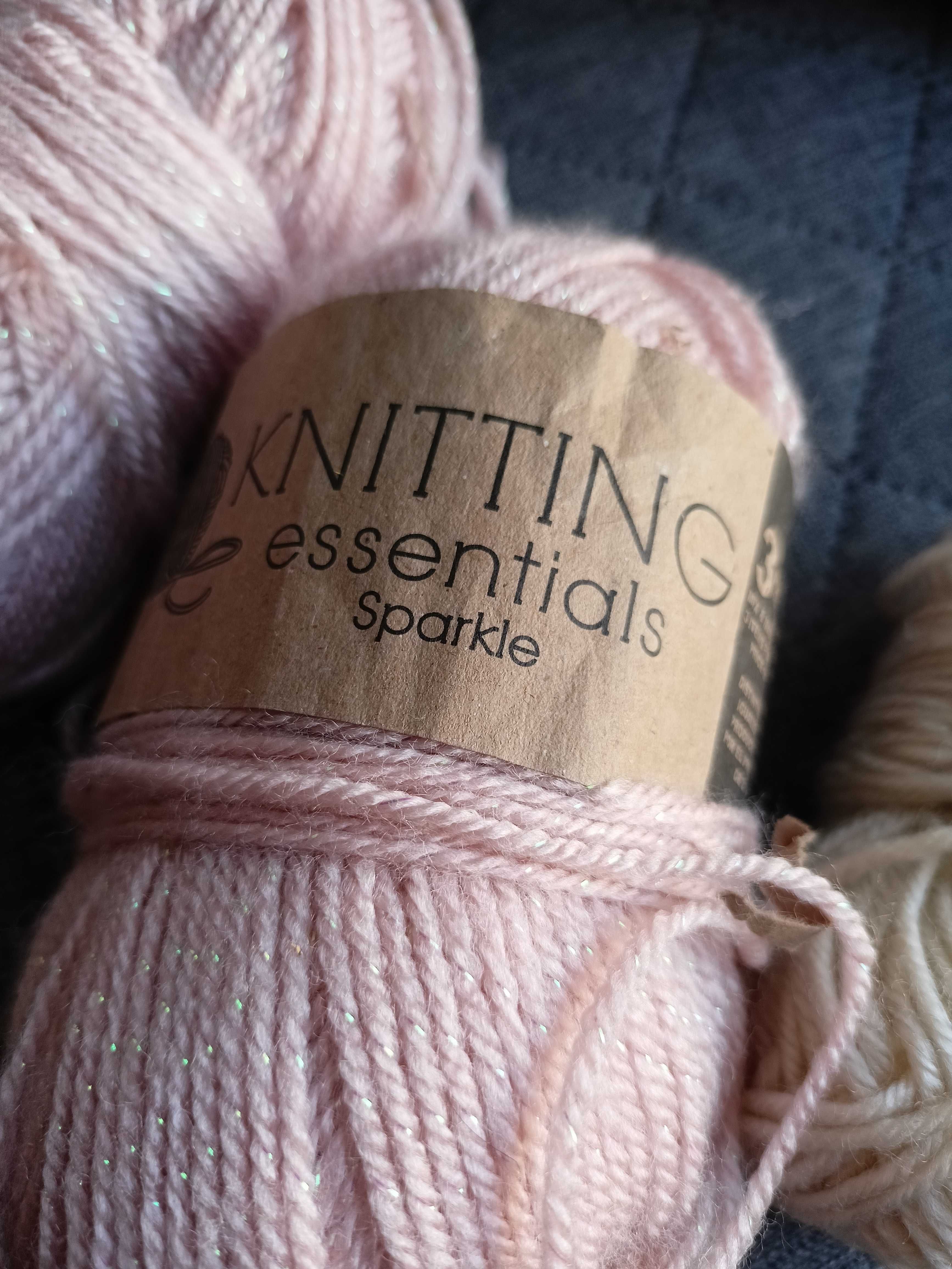 Włóczka Knitting Essentials Sparkle 50g pink rosa