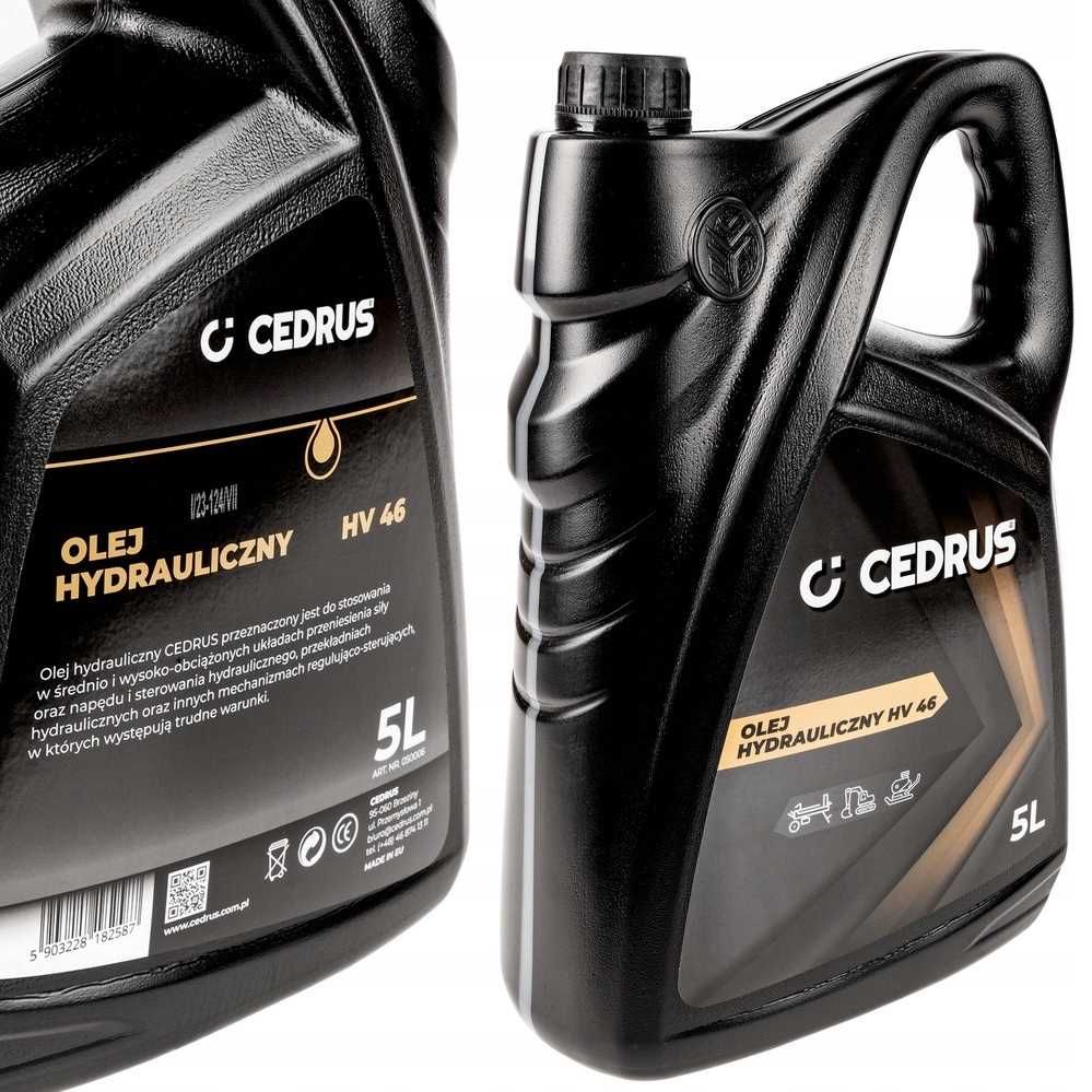 OLEJ HYDRAULICZNY CEDRUS HV46 5L - Wydajność dla Łupark i Systemów