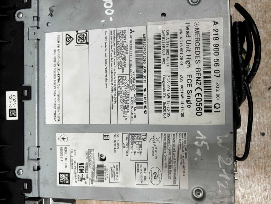 Radio Mercedes W212 15r