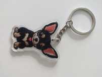 Brelok do kluczy chihuahua brylok breloczek bryloczek