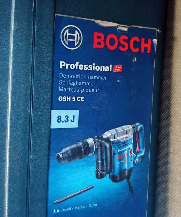 Młot Udarowy Kujący Bosch GSH 5 CE SDS Max 1150w 8,3 J Kufer + Dłuta