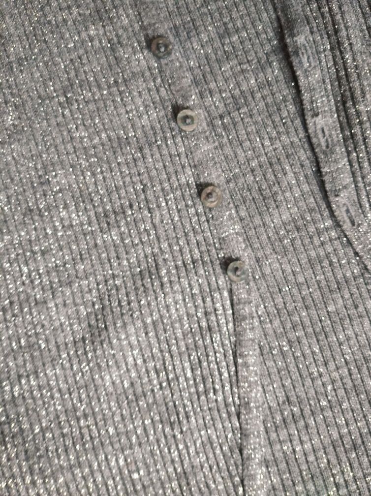 Sweterek szary, srebrny