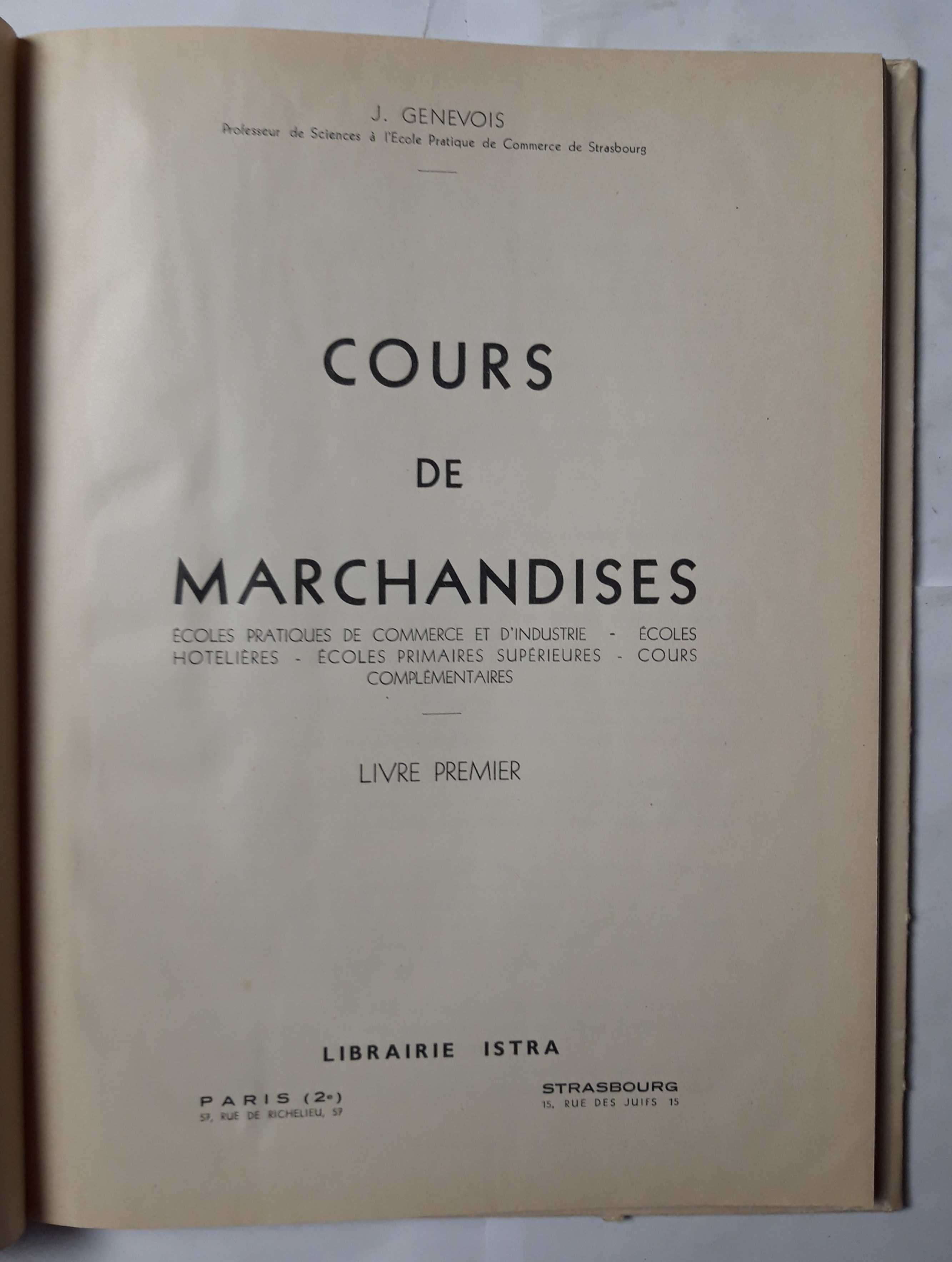 Livro- Ref CxC - J. Genevois - Cours de Marchandises