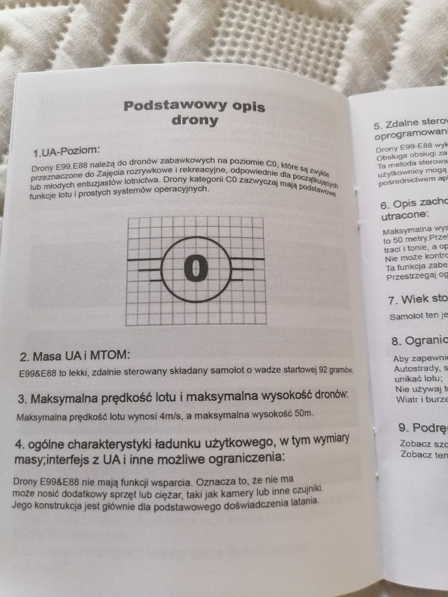 DRON z kamerą nieprofesjonalny