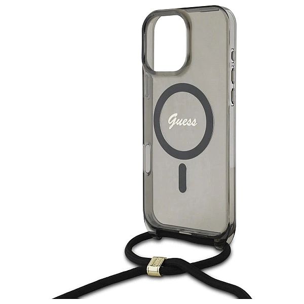 Guess GUHMP16LHCTSGNSK iPhone 16 Pro 6.3" czarny/black hardcase Crossb