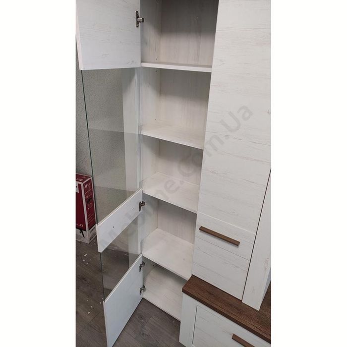 Стінка для вітальні з тумбою під телевізор, вітриною та полицею Б/У