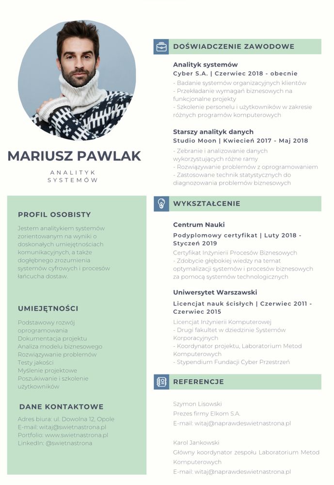 Profesjonalne pisanie CV, list motywacyjny po polsku i angielsku