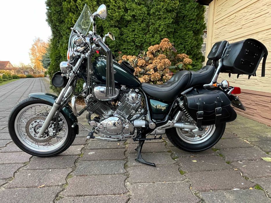 * Yamaha Virago * 1994 * Zielony * Sakwy * Gmole *