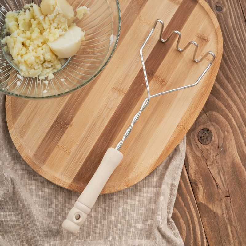tłuczek do ziemniaków drewniany gastronomiczny frolee kz-02-td