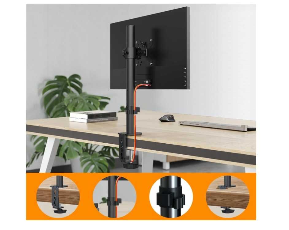5114 Uchwyt RAMIĘ do Monitora 13 - 27'' MD9401 regulowany do 10kg