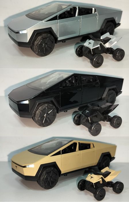 Tesla Cybertruck модель 1:28  ТМ АвтоЕксперт металлическая звук свет