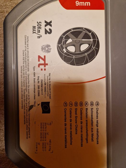 Łańcuchy śniegowe ZT R15 R16 R17 R18