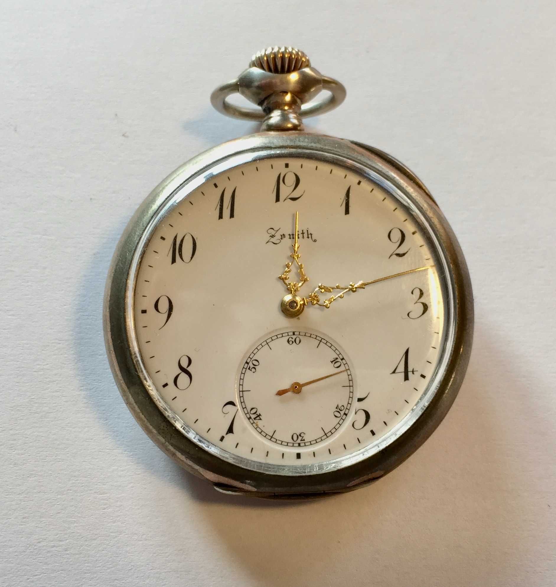 Zegarek kieszonkowy Zenith, srebro, Szwajcaria