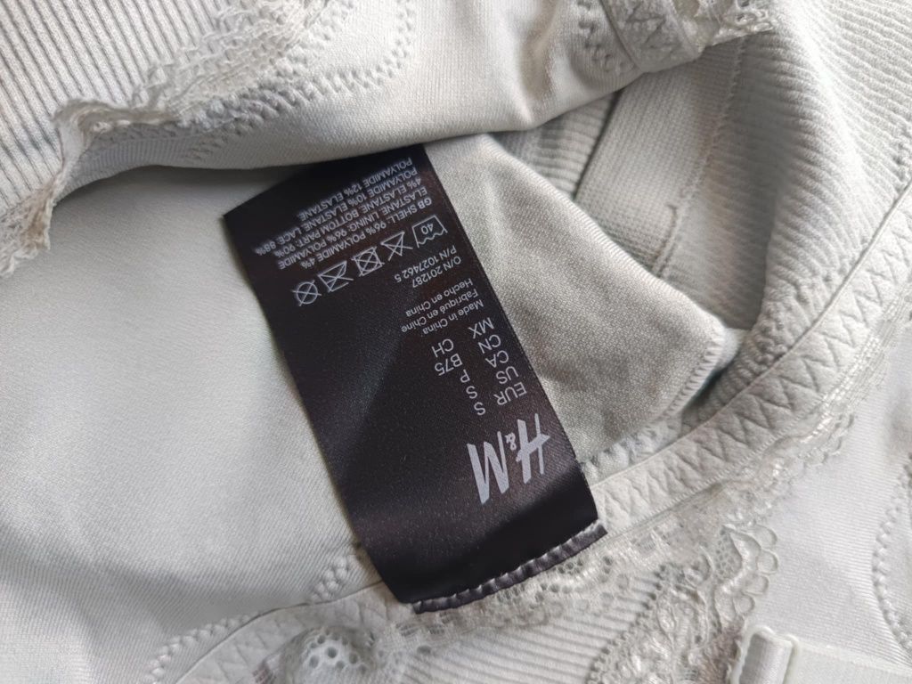 3 szt staników mlodzieżowych, H&M,/ Greenice,r.S