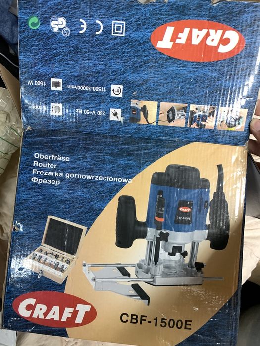 Ручний фрезер по дереву Craft CBF – 1500E цанга на 6 і 8мм