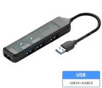 HUB USB 3x portas USB 2.0 1x 3.0 NOVO