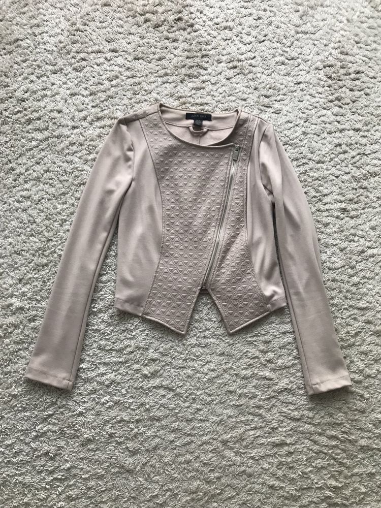 Amisu marynarka/żakiet, rozmiar S/36, krótka, beżowa, elegancka