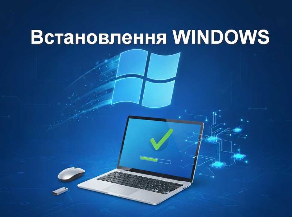 Встановлення Windows, модернізація комп'ютерів та ноутбуків