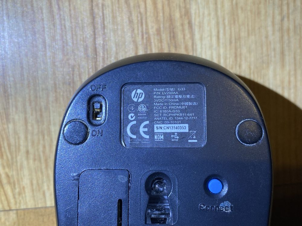 Klawiatura i mysz bezprzewodowe HP /bdb-stan/ do pc konsoli adapter