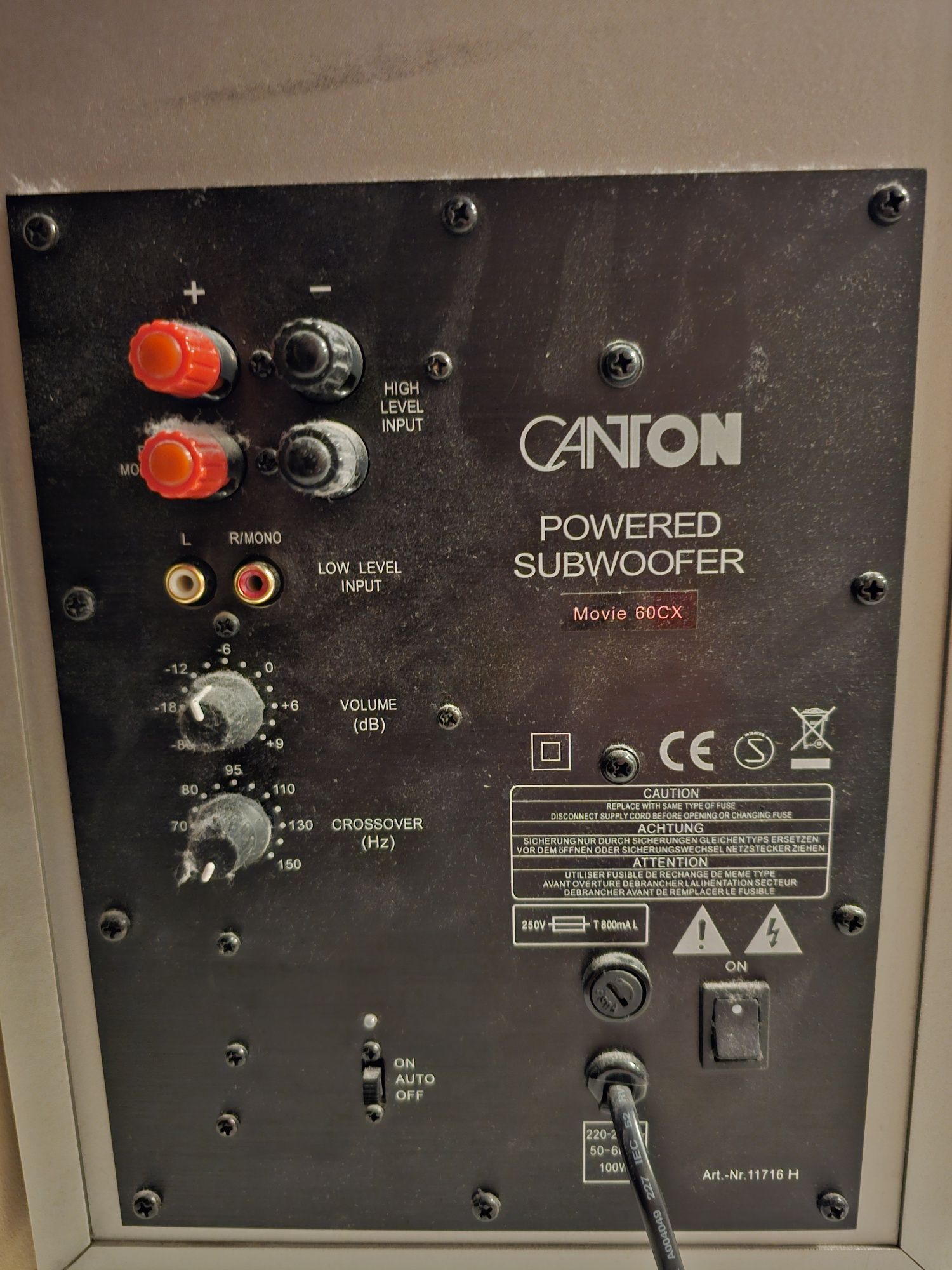 Canton Subwoofer 100 Wat wzmacniacz plus glosniki
