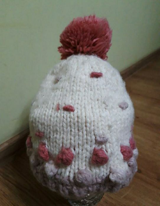 Шапка зимова на дівчинку 3-6 р 50 52 54