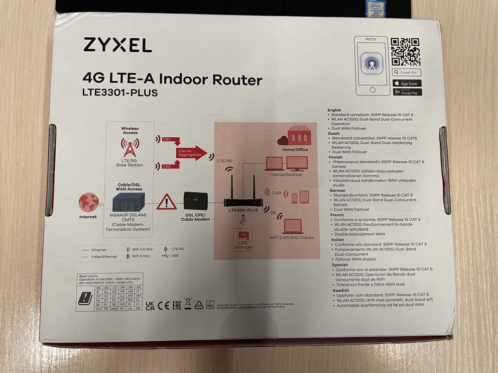 ZyXEL LTE3301 Бездротовий маршрутизатор