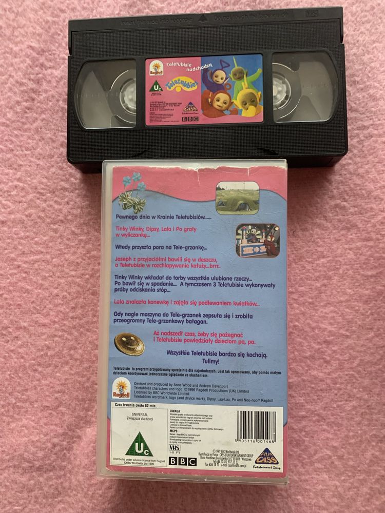 Kasety VHS 3 szt bajki dla dzieci