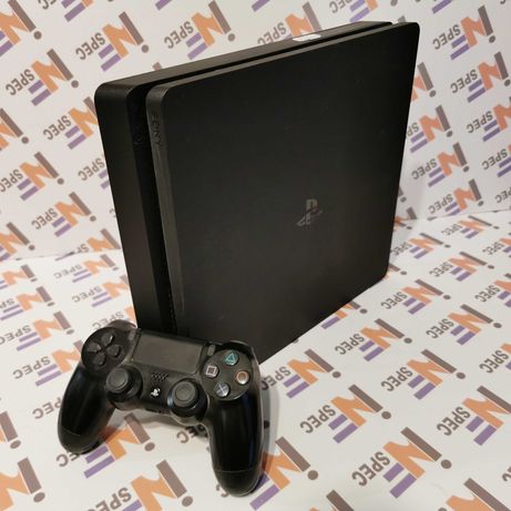 PS4  SLIM 1TB, pad, 1xgra+przewody od SERWISU gwarancja!