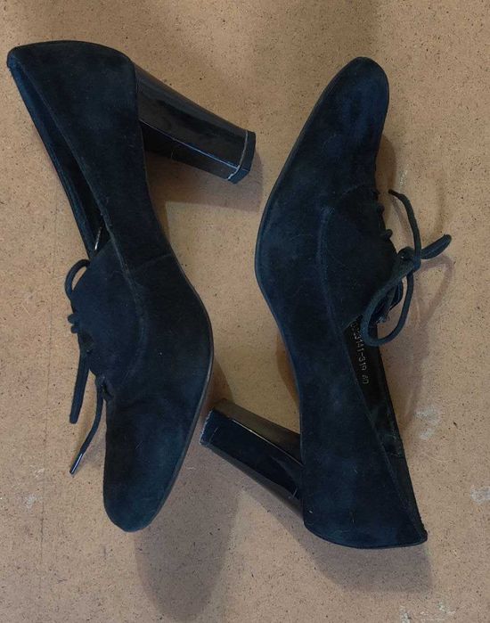 Туфлі черевики жіночі замшеві 40