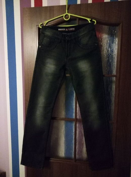 Spodnie jeansowe ocieplane 80