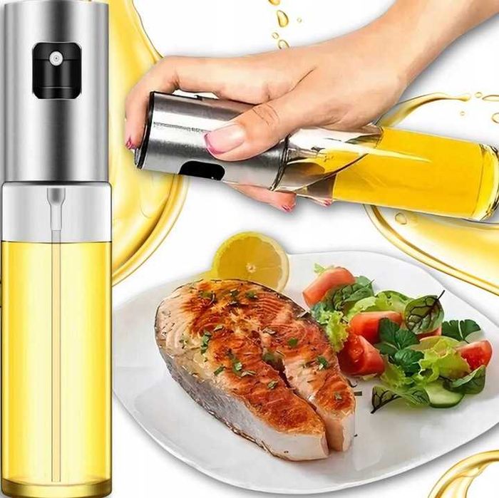 Spryskiwacz na olej oliwę ocet dozownik spray rozpylacz szklany 100ml
