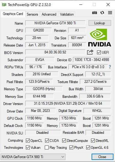 Відеокарта EVGA GTX 980 Ti CLASSIFIED ACX 2.0