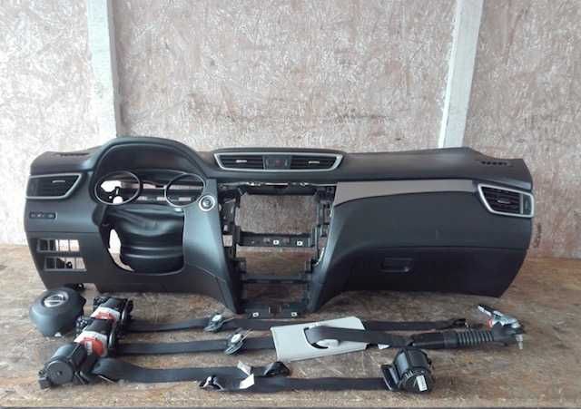 Nissan Qashqai II J11 tablier airbag cintos