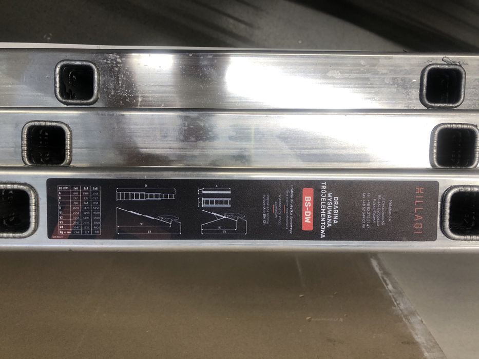 Drabina 3x7 Aluminiowa - nigdy nie używana - cena ostateczna