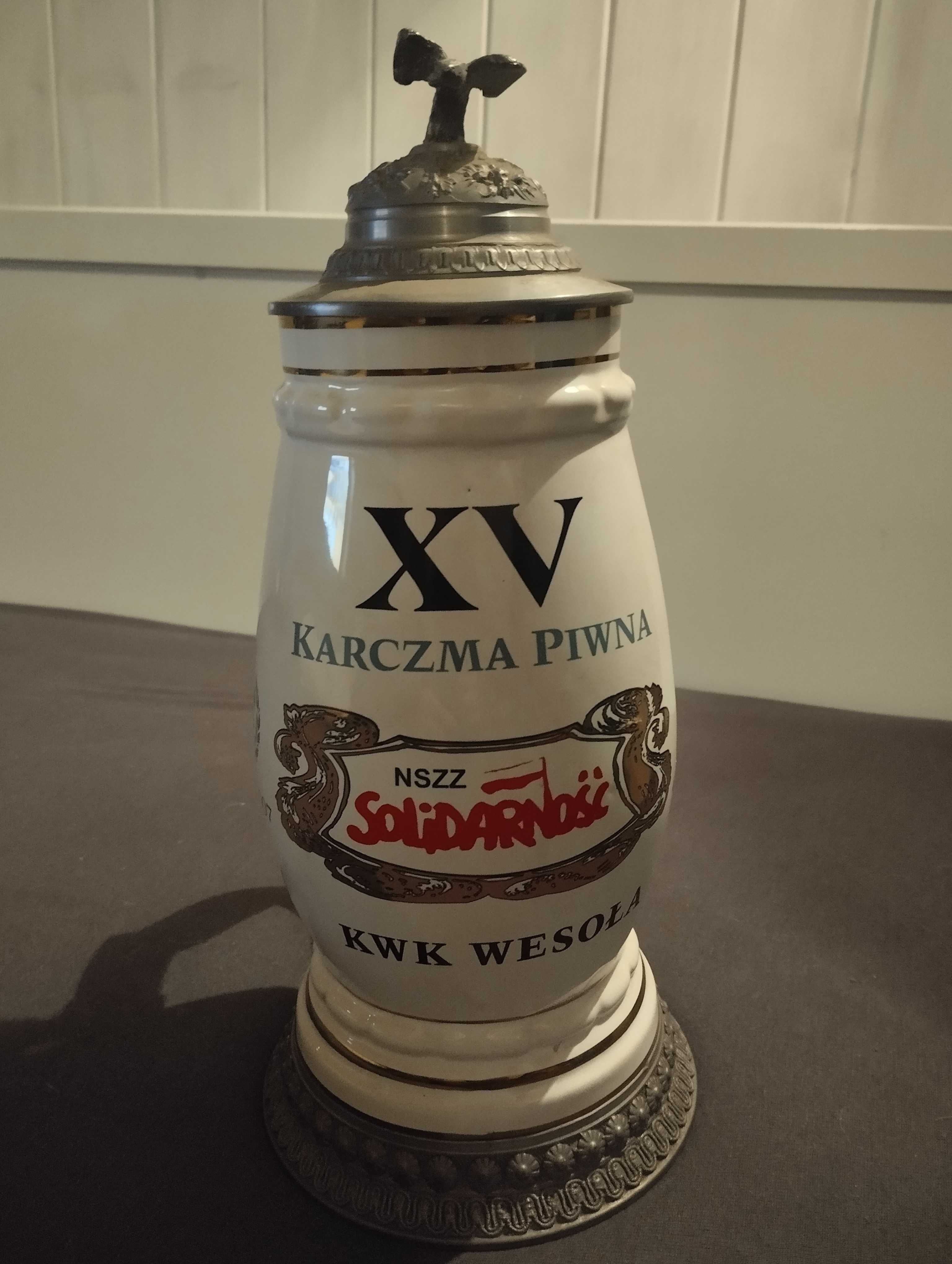 Kufel pamiątkowy karczma piwna Solidarność