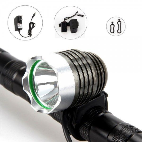 Велофара SolarStorm X1 CREE XML T6, комплект, 8.4 В, яскрава фара
