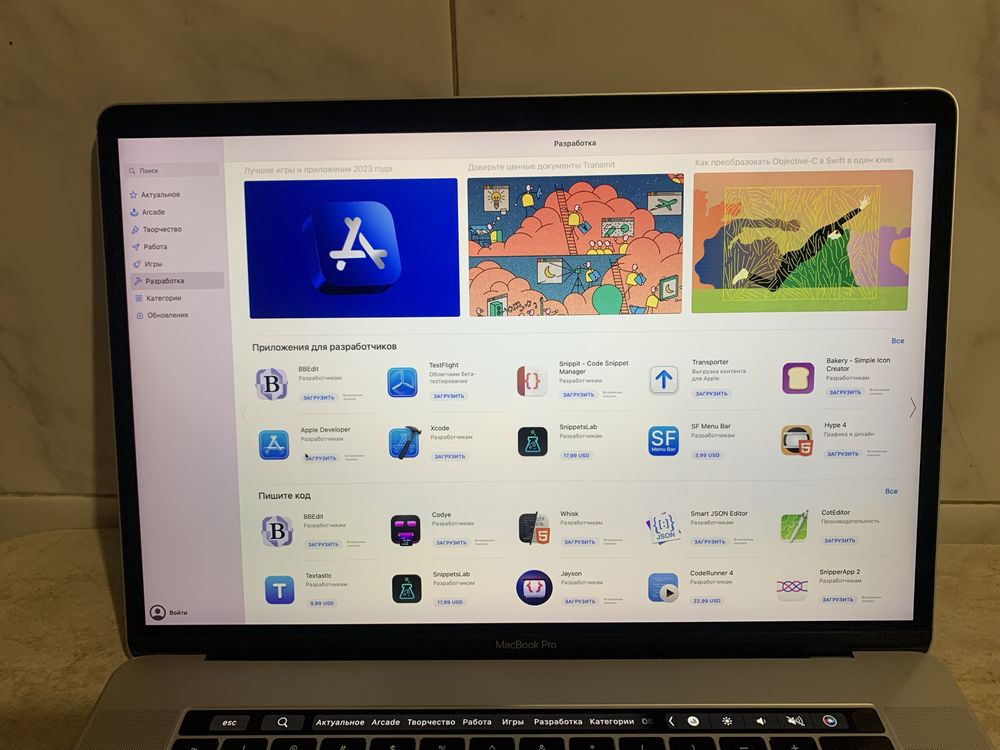 Macbook Pro 15, Touch Bar, 16/512, 2018г