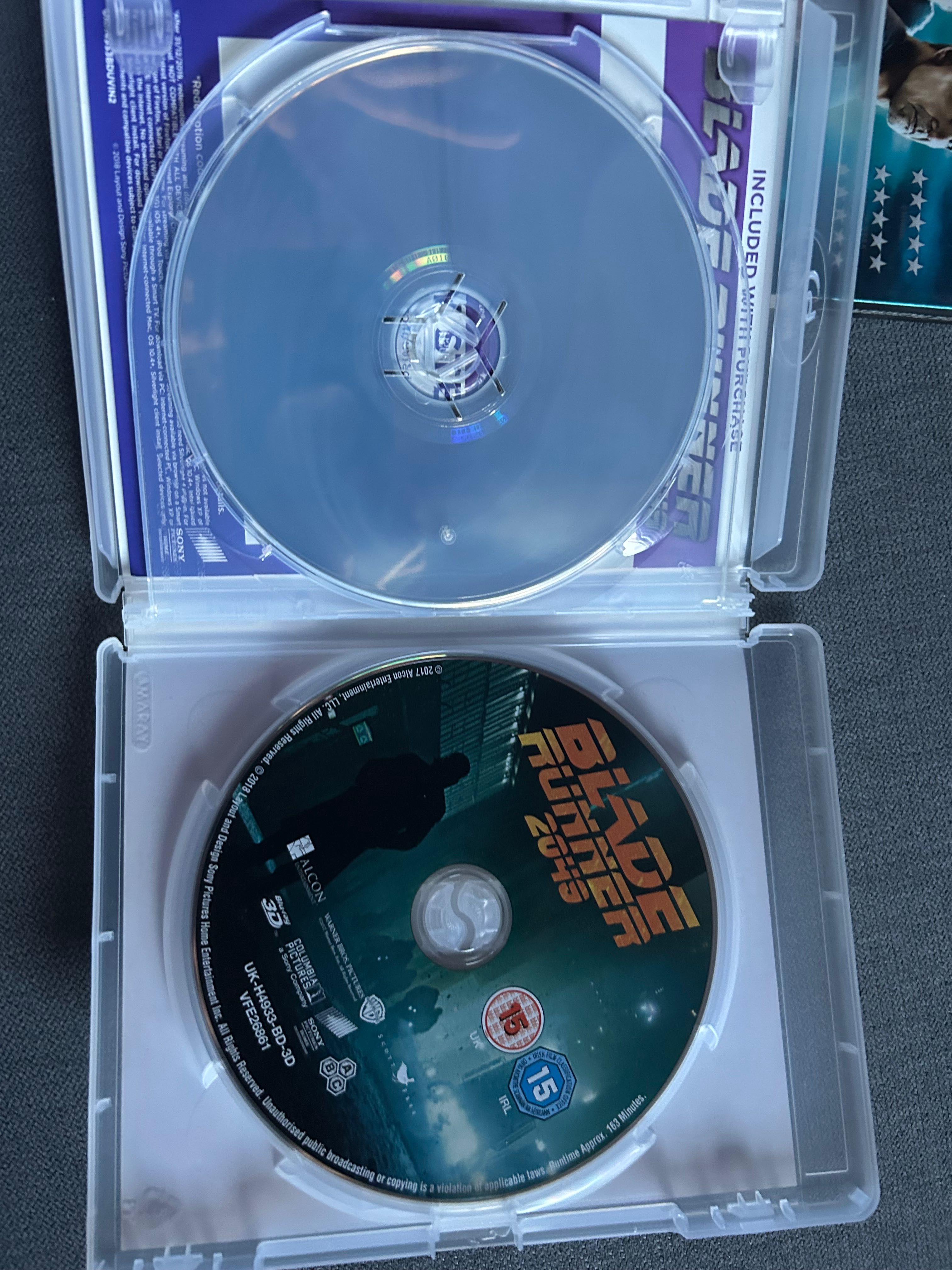 Film Blade runner 2049 blu ray+ blu ray 3D + digital