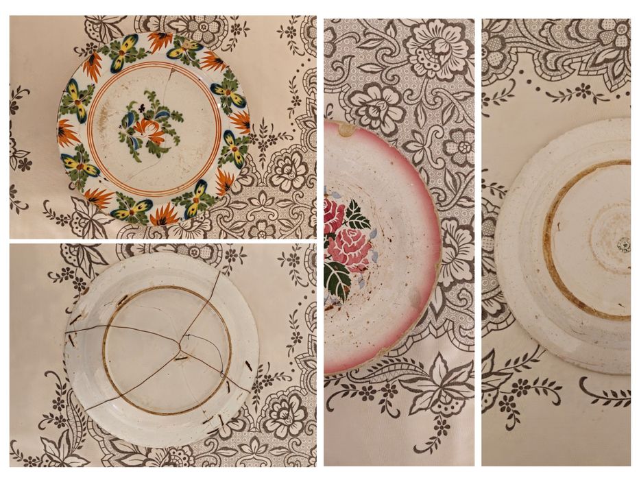 Pratos Antigos Porcelana