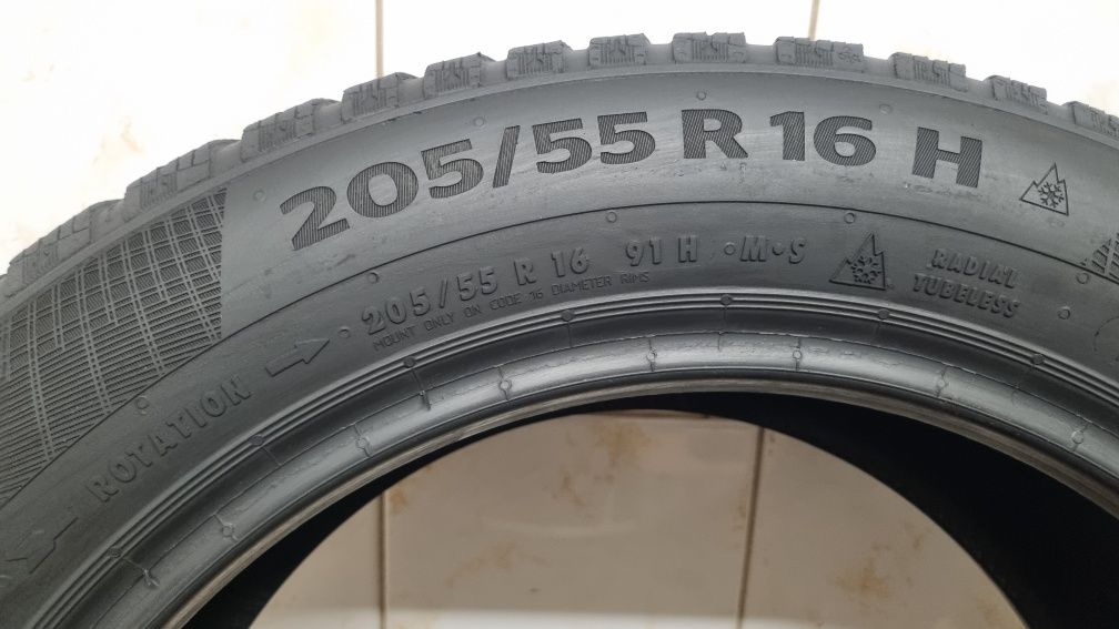 2 opony zimowe 205/55 R16 91H Continental WinterContact TS860