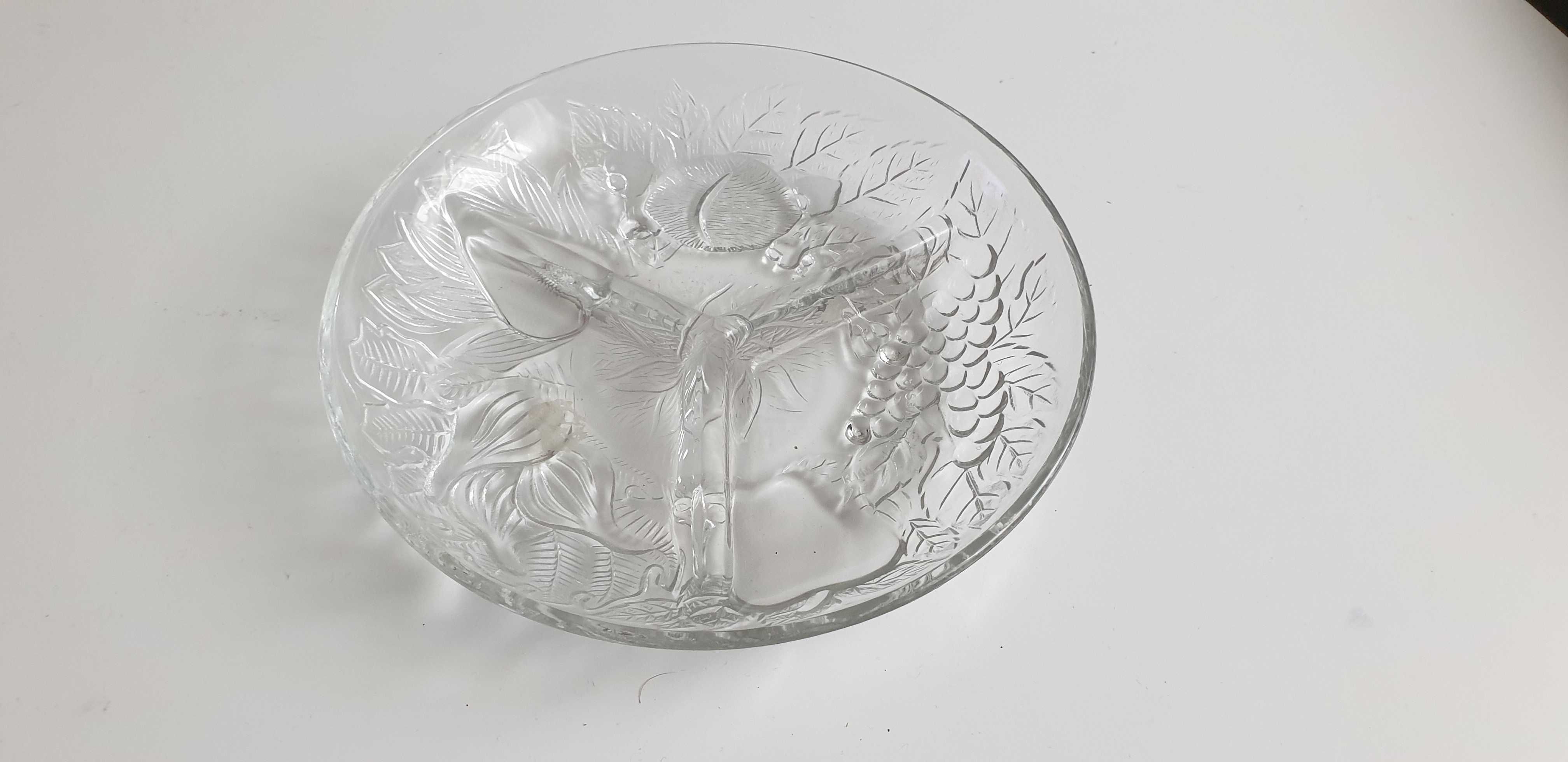 Starocie z Gdyni - Stare naczynia - talerz szklany na przekąski